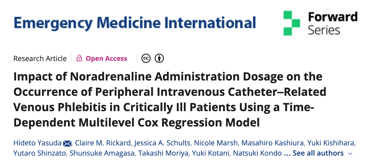 Noradrenaline Use Through PIVCs: How Much Is Safe? Noradrenaline Use Through PIVCs: How Much Is Safe?